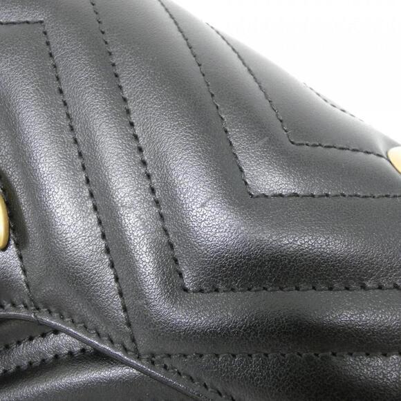GUCCI Black GG Marmont Shoulder Bag - Picture 4 of 7